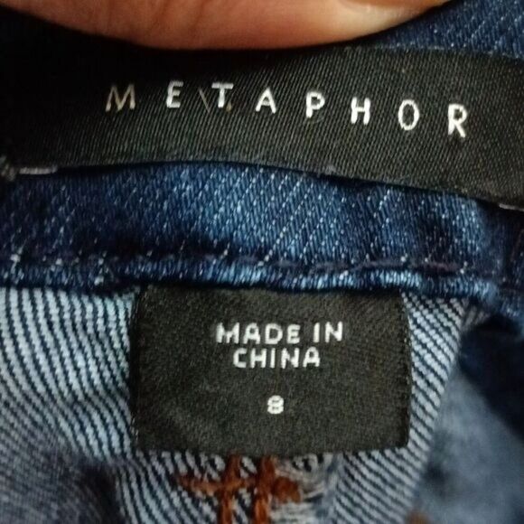 Metaphor Women's Distressed Denim Jeans sz 8 - Picture 4 of 6